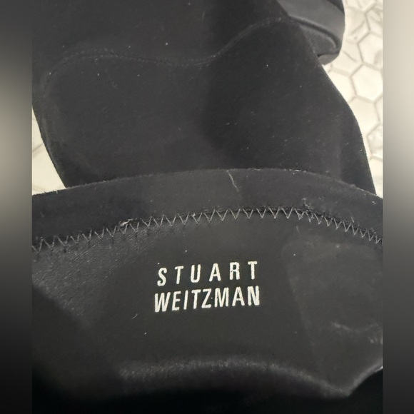 Stuart Weitzman Black Suede Over-the-Knee Boots - Picture 10 of 14